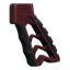 Пистолетная рукоятка Tyrant Designs "Chevron grip" (Красная)
