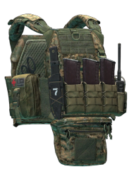 Чехол для бронеплит Stich Profi "Plate Carrier вер.2" (MARPAT Woodland) Разобранное